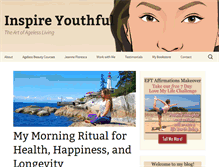 Tablet Screenshot of inspireyouthful.com
